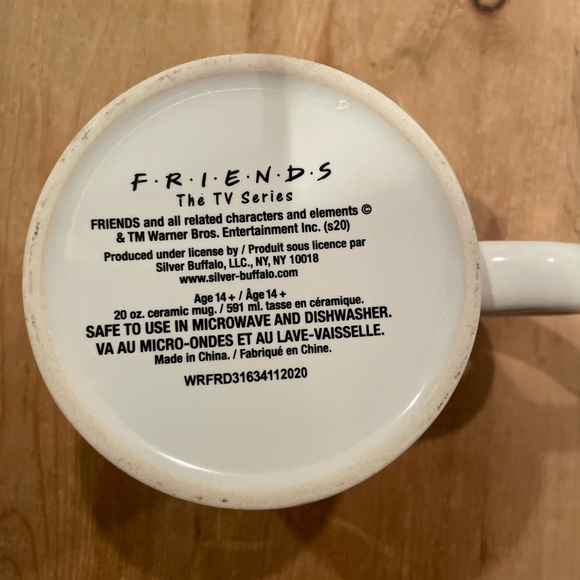 Friends TV show White oversized coffee tea soup mug  20 oz - Picture 3 of 4